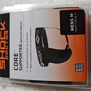 Shock Doctor Core Athletic Supporter with Cup Pocket - Black